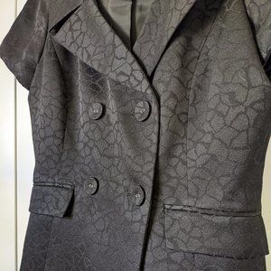 Calvin Klein Short Sleeve Animal Print Blazer